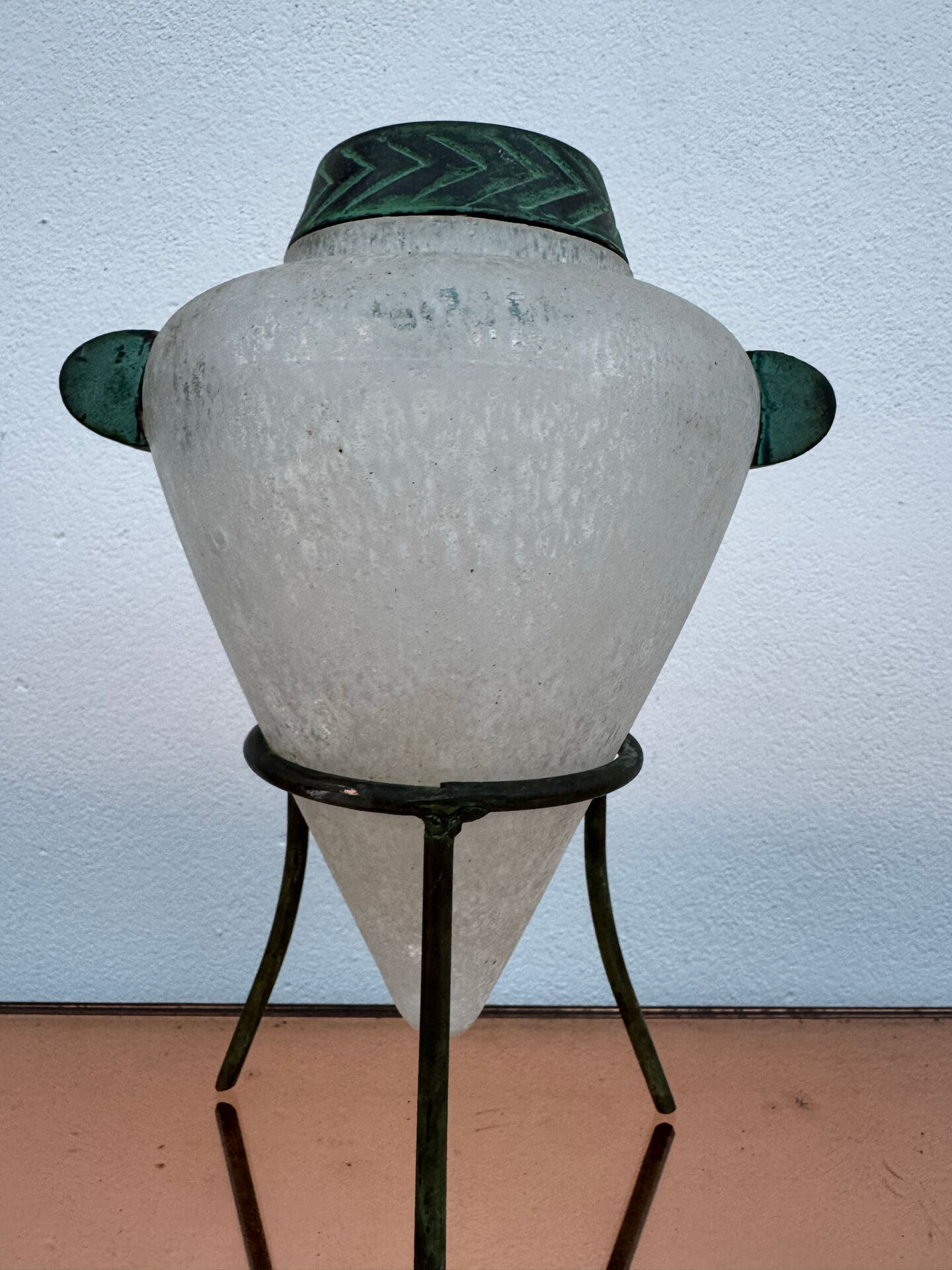 Vase verre Murano Scavo années 80