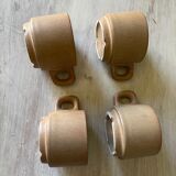 Tasses à café en grès vintage