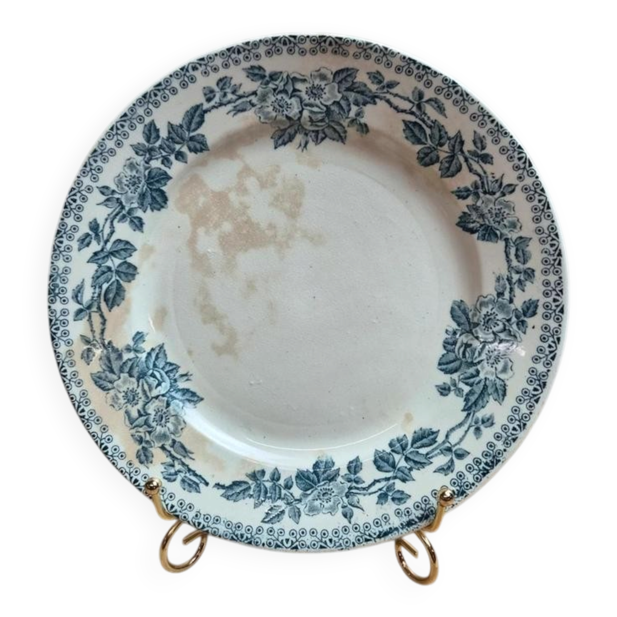 Antique plate Terre de Fer – Guadeloupe Service – Debray Establishments