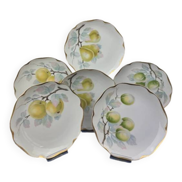 RC Bavaria 6 assiettes dessert fruits Auguste Viktoria