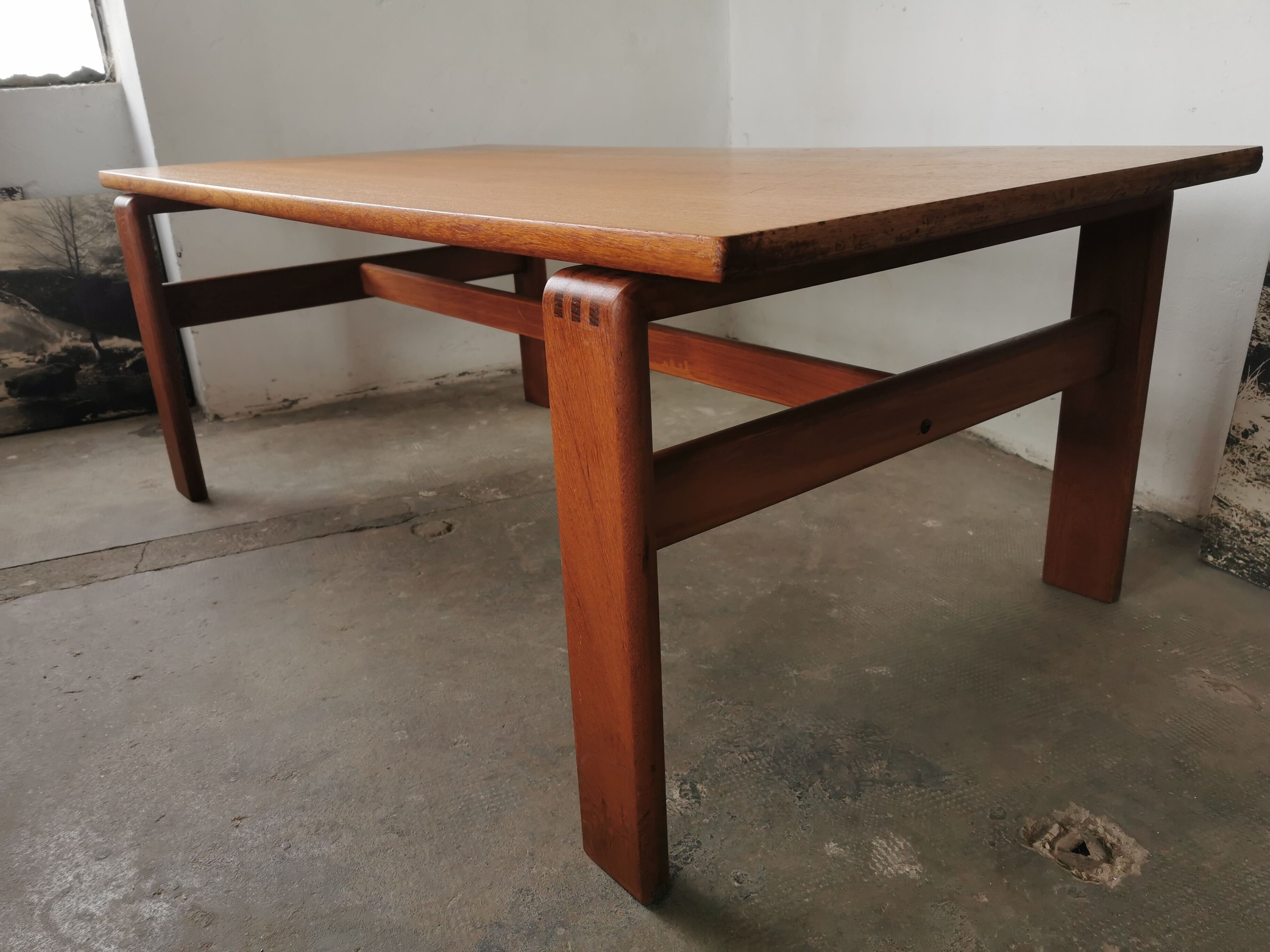 Scandinavian style teak coffee table