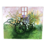 Flower cart painting