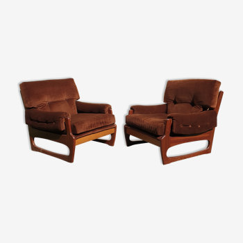 Pair of scandinavian armchairs