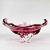 Art Glass Bowl by designer Josef Hospodka for Chribska Glassworks, 1960's