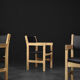 Vintage Danish oak chairs from the mid-century by Hans J. Wegner for Getama, 1960s, set of 4.