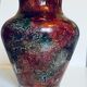 Gilded glass vase