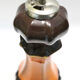 Rare ceramic pepper mill type Vallauris annés 60-70 orange