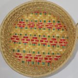Set Basket natural fiber and raffia / vintage / africa