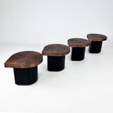 Set of 4 Felix de Boussy Teardrop Side tables for Studio Begali