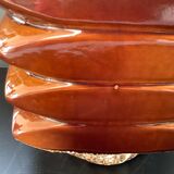 Lampe  Vintage Facette Fatlava Cari Zalloni Globe Verre Blanc 1970 Steuler