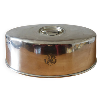 Ecruis monogrammed silver-plated metal serving bell 240516
