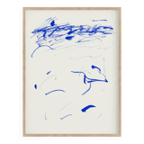 Impression giclée de peinture bleue abstraite