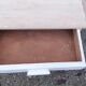 Parisian sideboard 1 door 1 drawer white and raw wood
