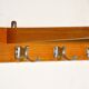 50s coats holder wood and metal