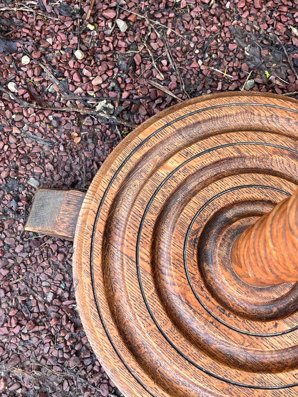Wooden dessert table