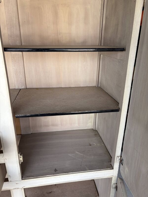 Buffet, vaisselier, meuble de rangement Mado écru