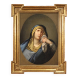 Tableau ancien Vierge des Douleurs du XVIIIe siècle