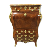 Curved secretary in Louis XV style