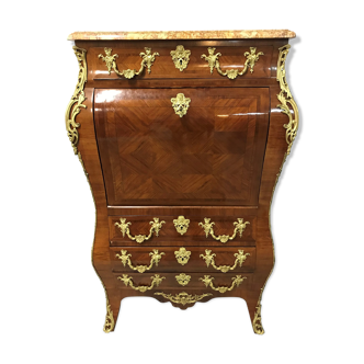 Curved secretary in Louis XV style