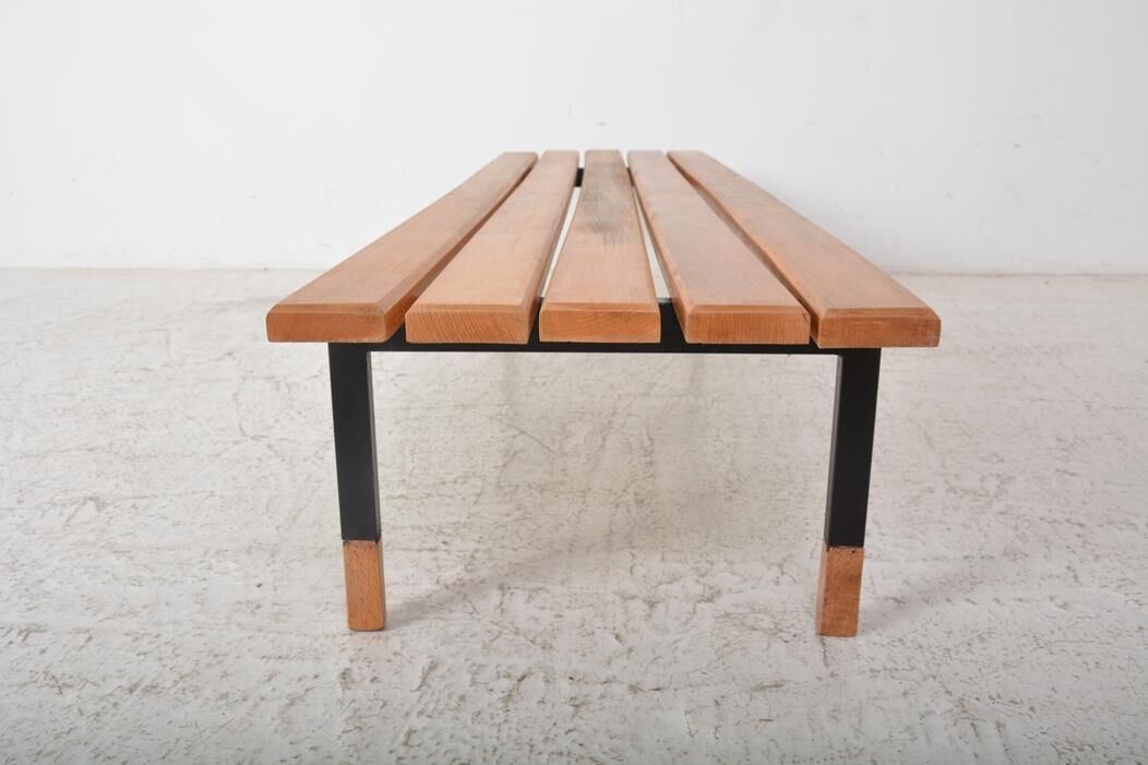 Slatted bench dating from the 60s