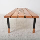 Slatted bench dating from the 60s