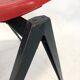 Chaise galvanitas vintage avec pieds compas