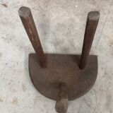 Brutalist tripod standing farmline stool