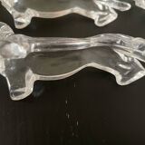 Porte couteaux teckels transparents