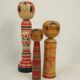Lot de 3 poupées japonaise kokeshi