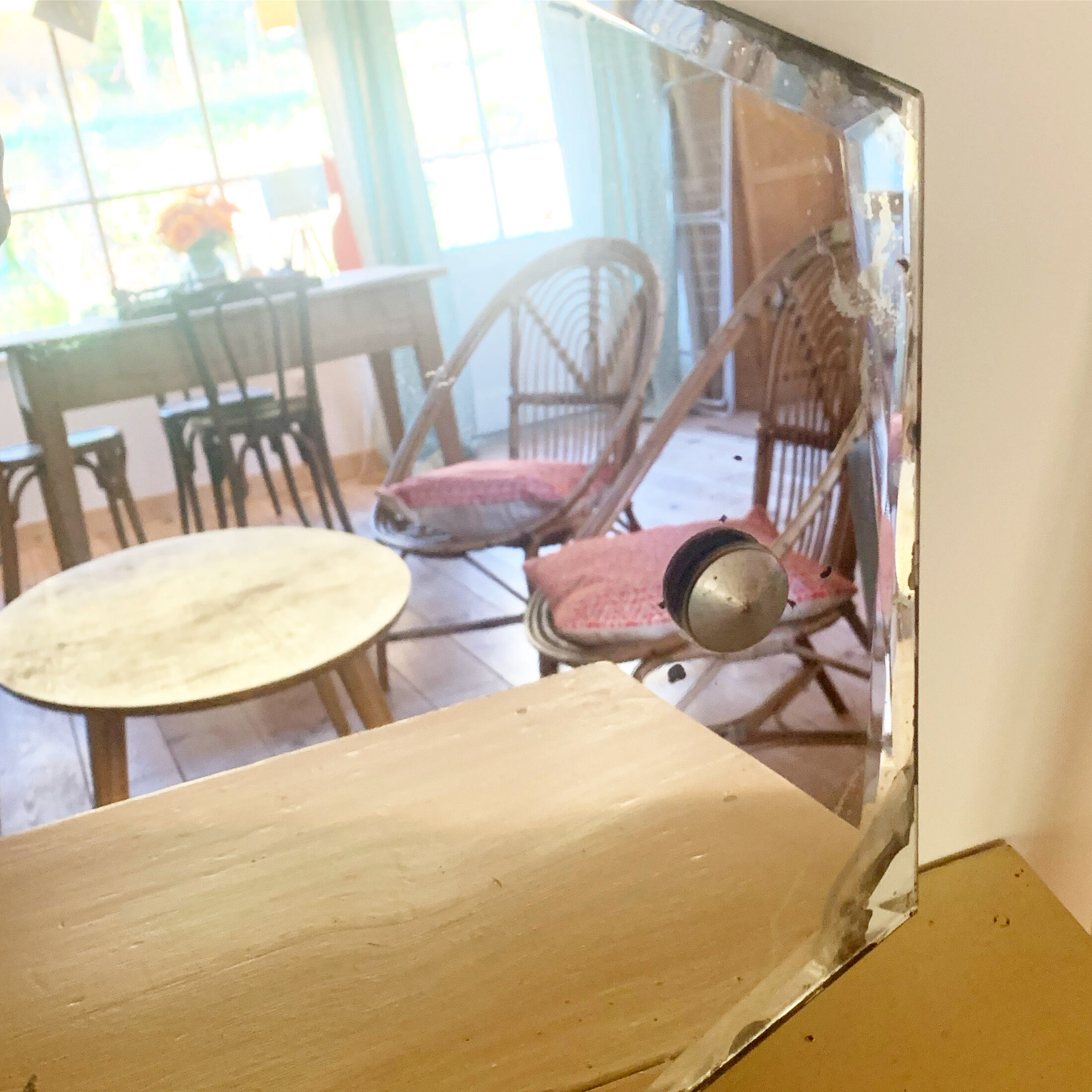 Art Deco beveled mirror  60x36cm