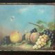Pastel on paper signed V. Belot 19th century "Still Life with Butterflies"