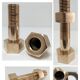 Box case solid brass shape nut bolt design 70s