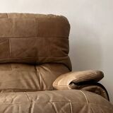 Marsala natural leather armchair by Michel Ducaroy for Ligne Roset, 1970