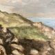 Vintage landscape painting