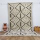 Handmade wool Berber rug 155 x 150 cm
