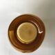 Yellow glass vase