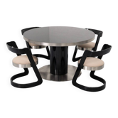Willy Rizzo Dining Set Italy 1970s