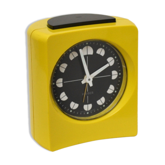 Réveil Space Age Kaiser jaune - Made in West Germany