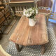 Round farmhouse coffee table