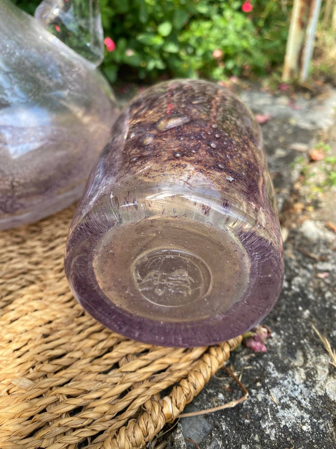 Carafe and glasses crystal glassworks of the popes