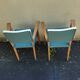 Pair of Vintage Bridge Armchairs 1950s Green