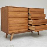 U-453 dub chest of drawers by Jiri Jiroutek for Interier Praha 1960