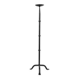 Cast Iron Black Floor Candle Holder