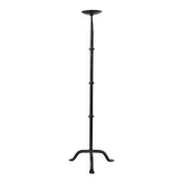 Cast Iron Black Floor Candle Holder