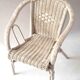 Fauteuil rotin enfant blanc