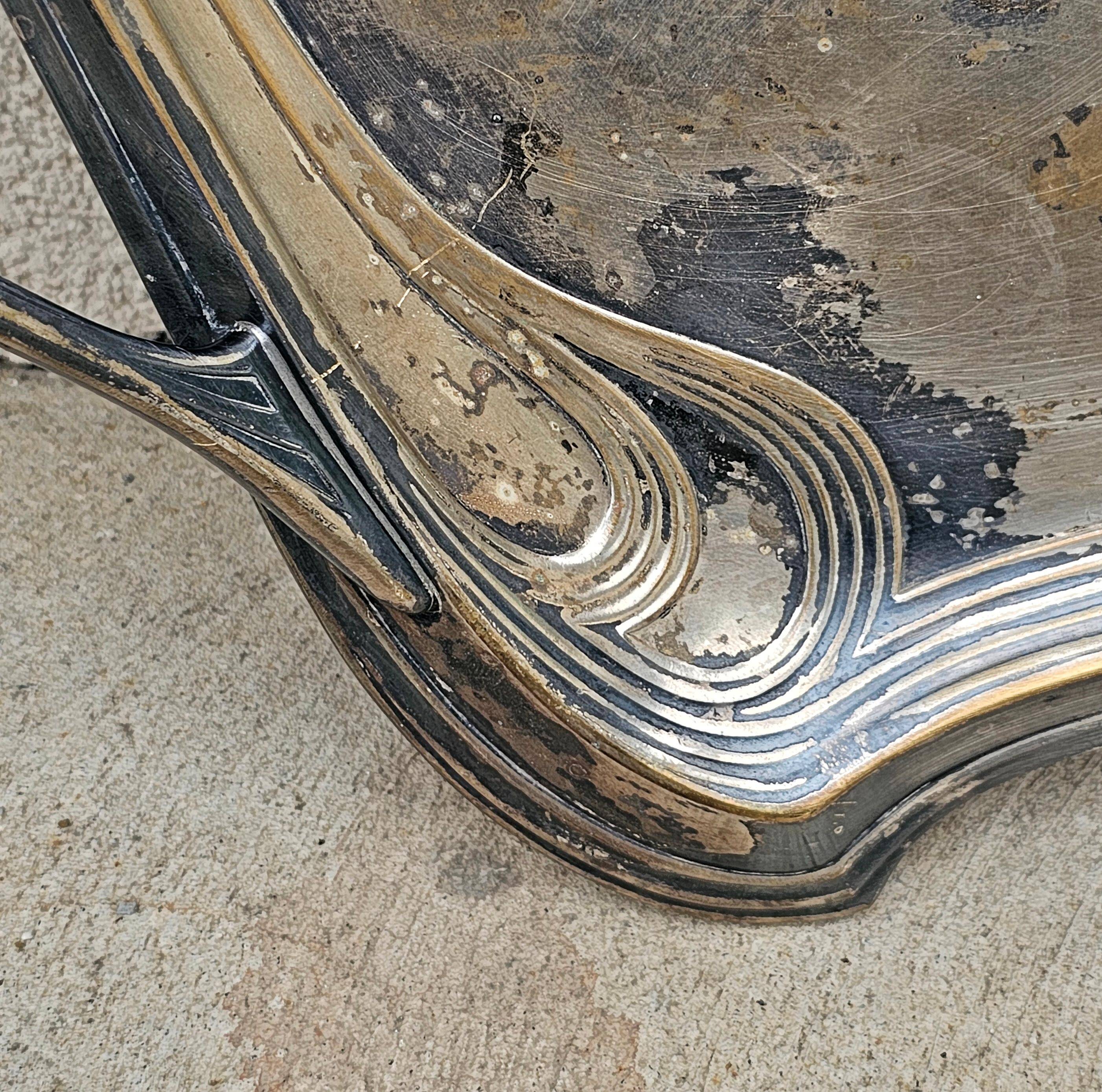 Art Nouveau service plateau WMF silver-plated, early 1900s
