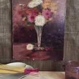 Table oil on canvas flowers