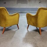 Armchair original years 50-60 Italian design gold