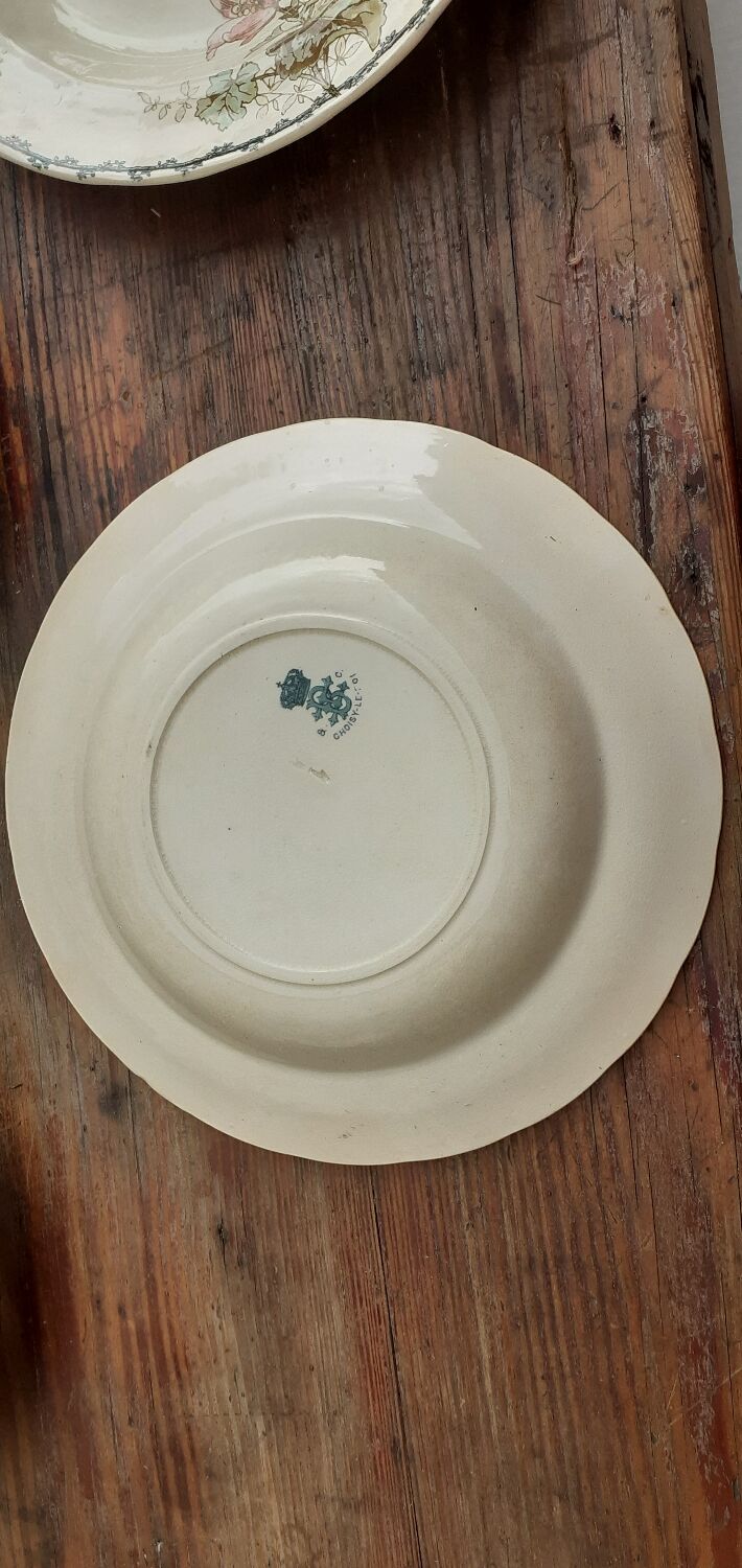 Set of 5 hollow plates HB choisy-le-roi