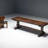 Robust Travail Populaire Farm Table, France, 19th Century